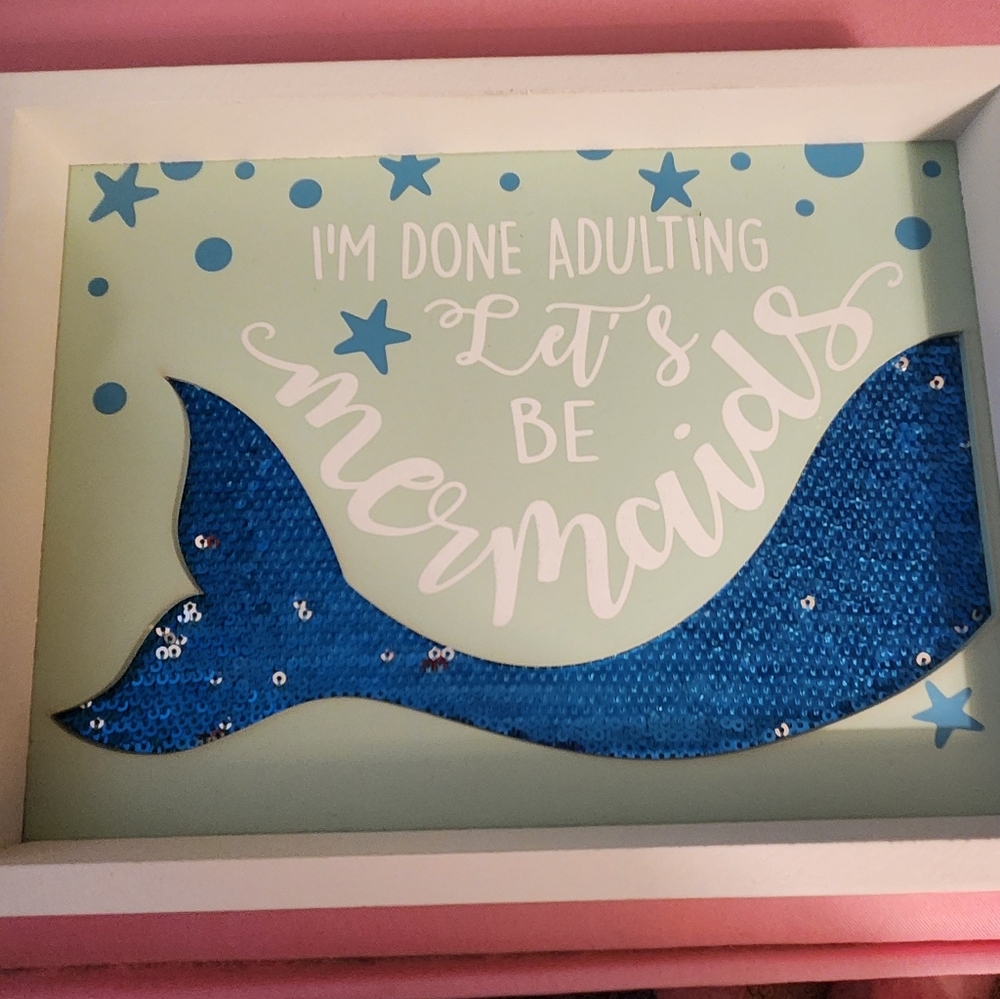 Blue Mermaid Wall Art